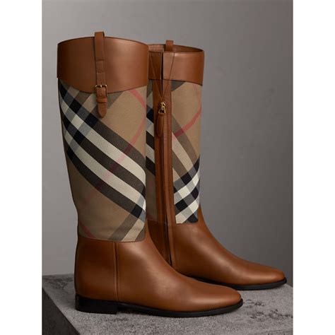 Burberry leather boots